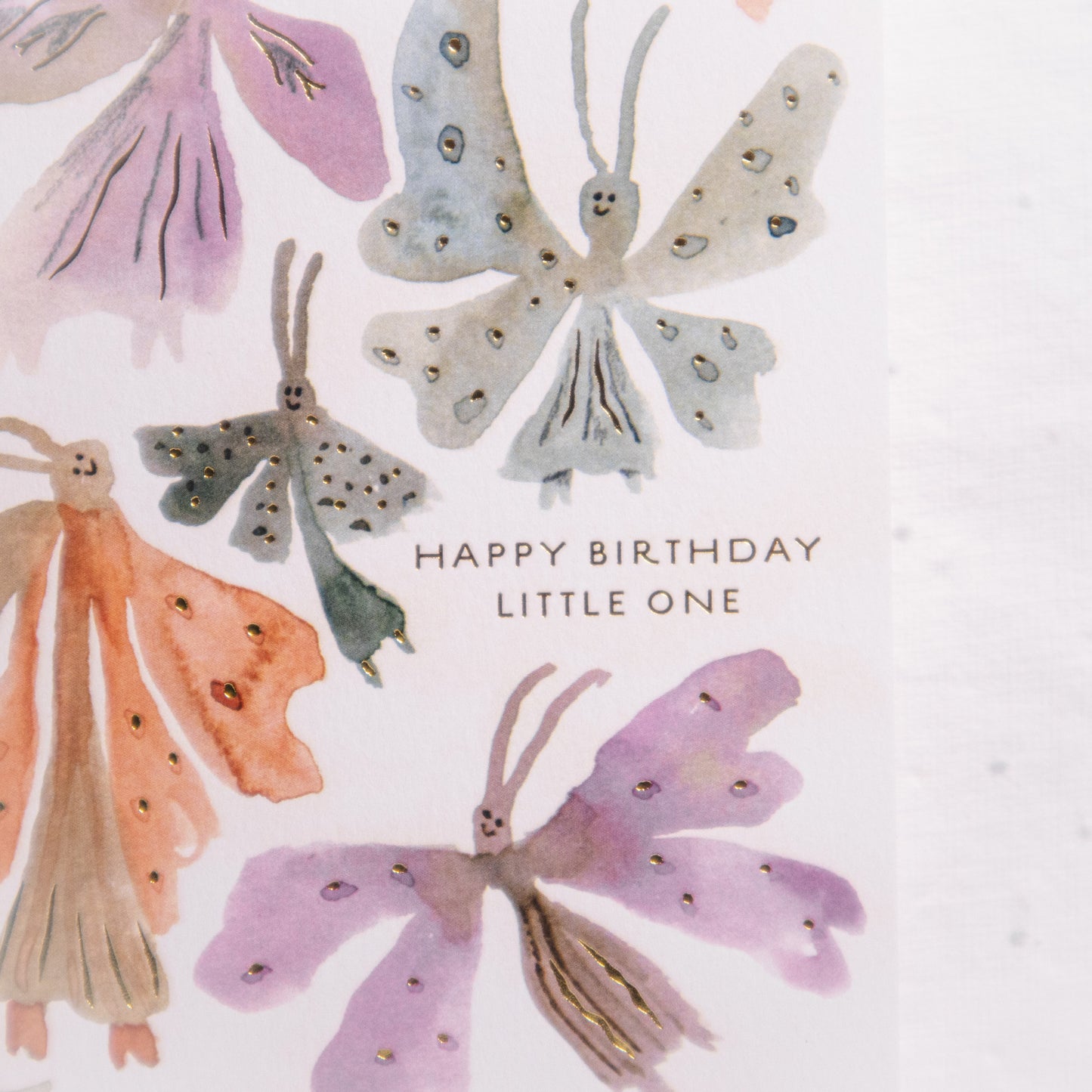 Little One Butterfly Birthday Greeting Card