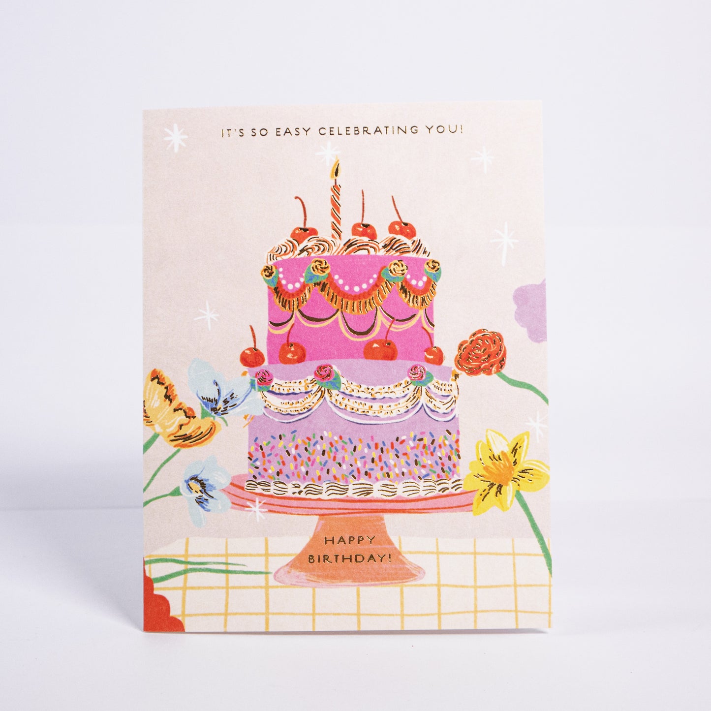 Easy Celebrating You Cake Birthday Greeting Card