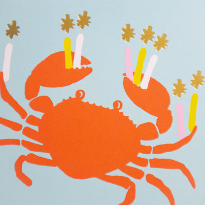 Crab Birthday Card