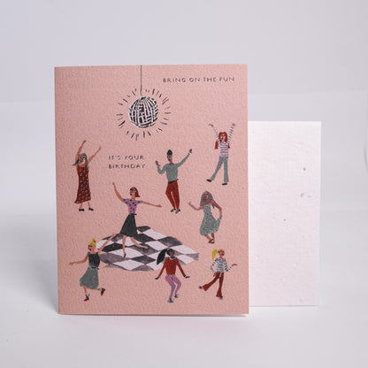 Birthday Disco Greeting Card