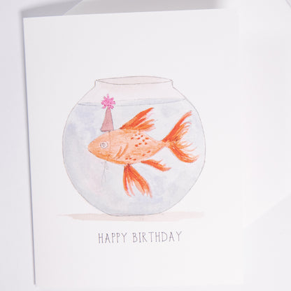 Party Fish Birthday Greeting Card