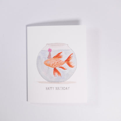 Party Fish Birthday Greeting Card
