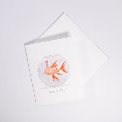 Party Fish Birthday Greeting Card