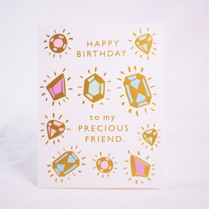 Precious Friend Jewel Birthday Card
