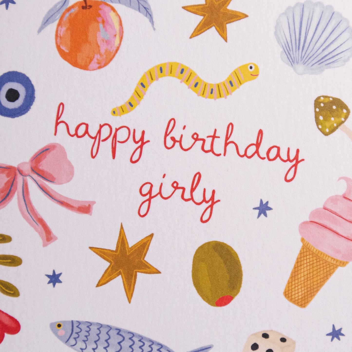 Girly Things Birthday Greeting Card
