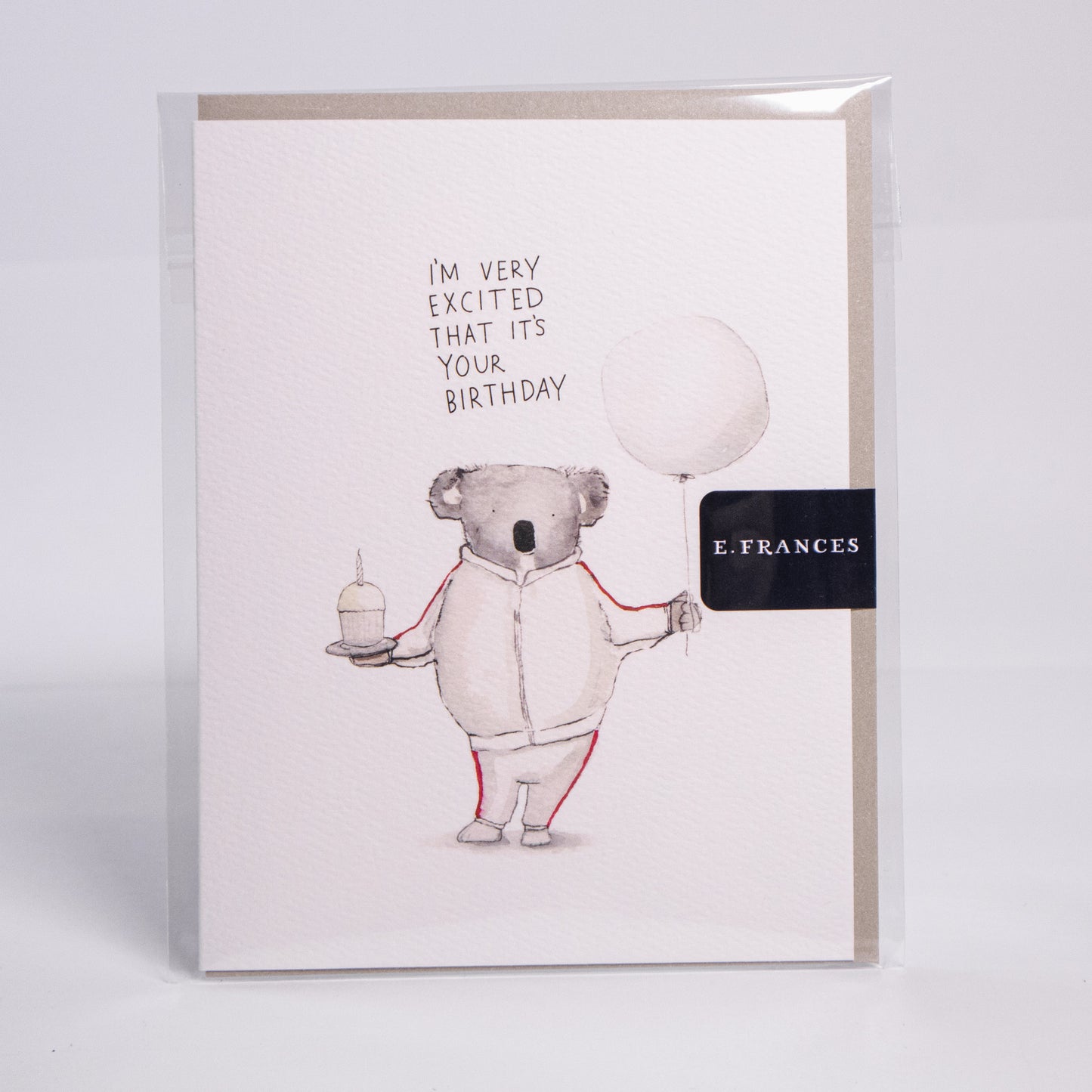 Excited Koala Birthday Greeting Card