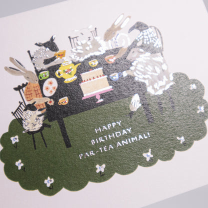Tea Party Birthday Greeting Card