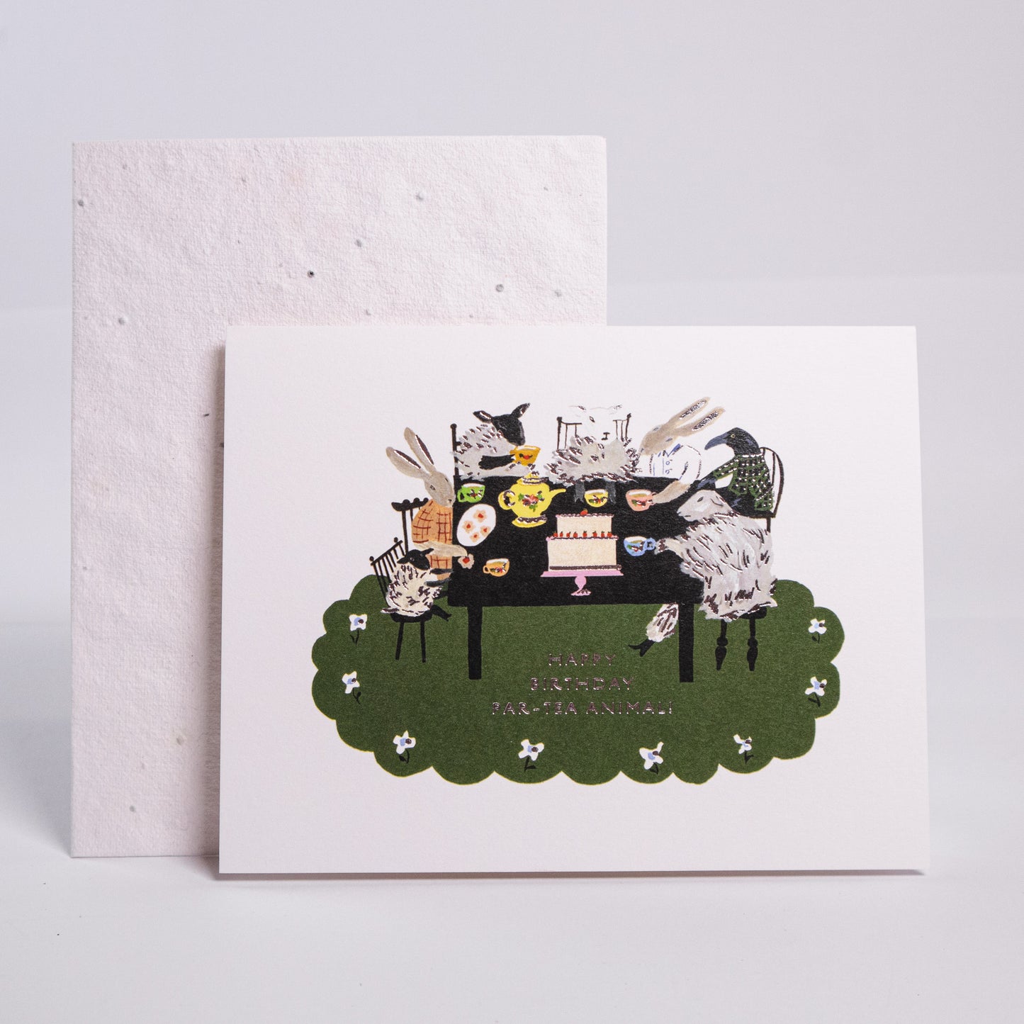 Tea Party Birthday Greeting Card