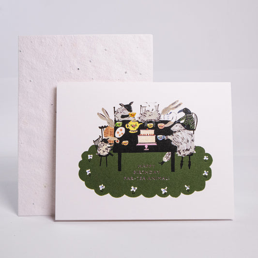 Tea Party Birthday Greeting Card
