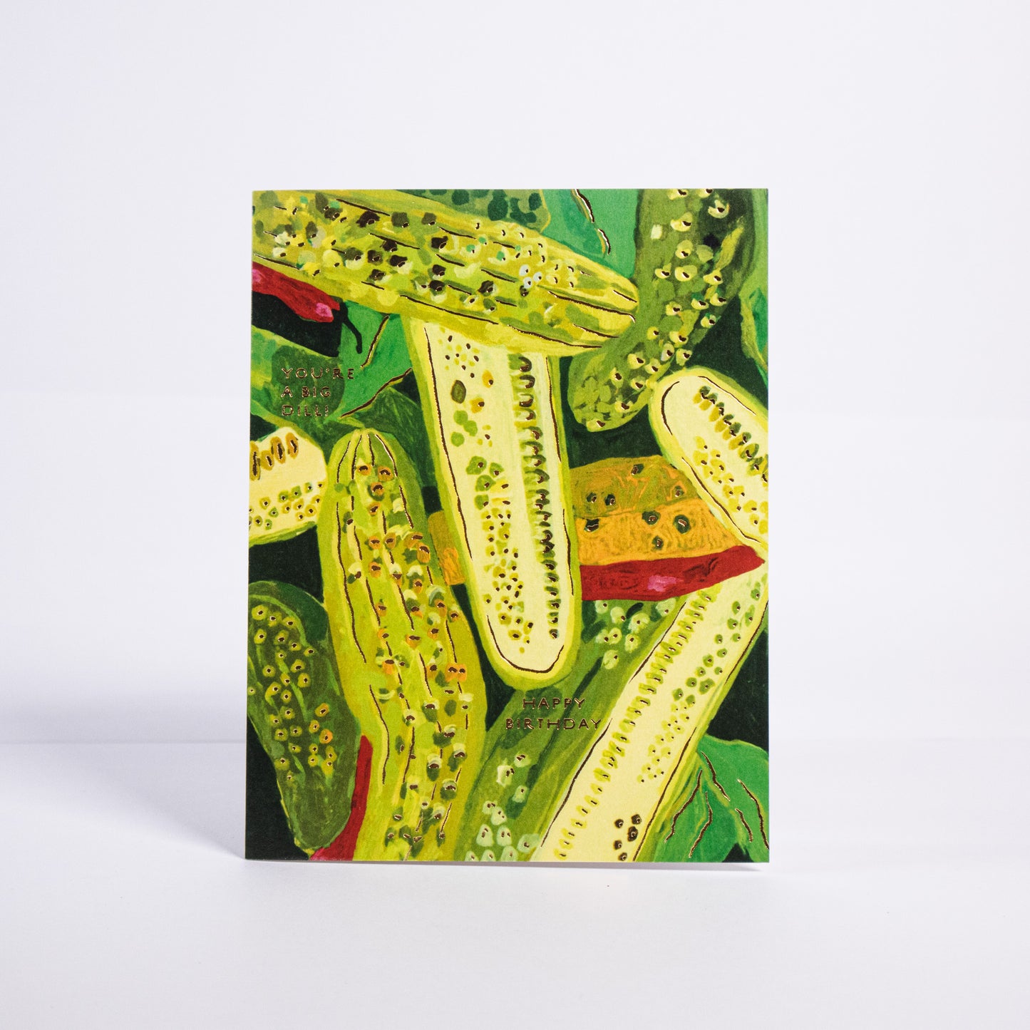 Pickle Birthday Greeting Card