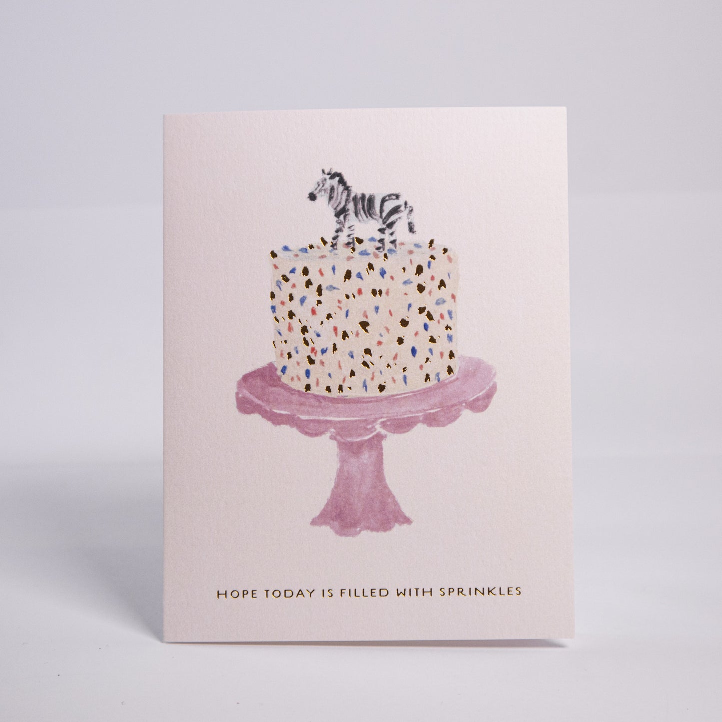 Sprinkle Cake Birthday Greeting Card