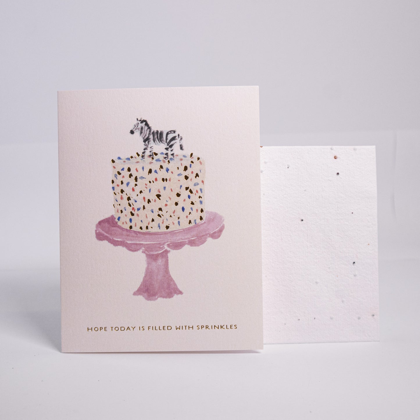 Sprinkle Cake Birthday Greeting Card