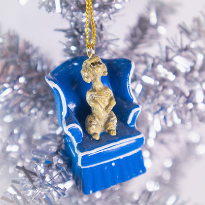 Dog in Chair Ornament