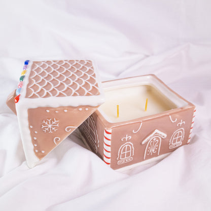 Gingerbread House Candle