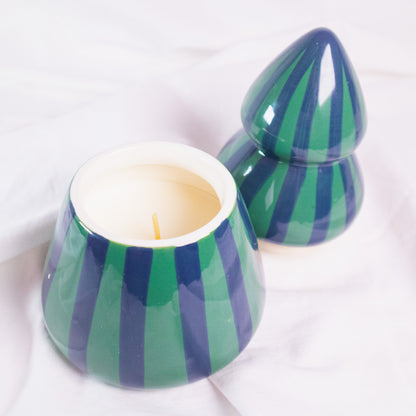 Striped Tree Candle