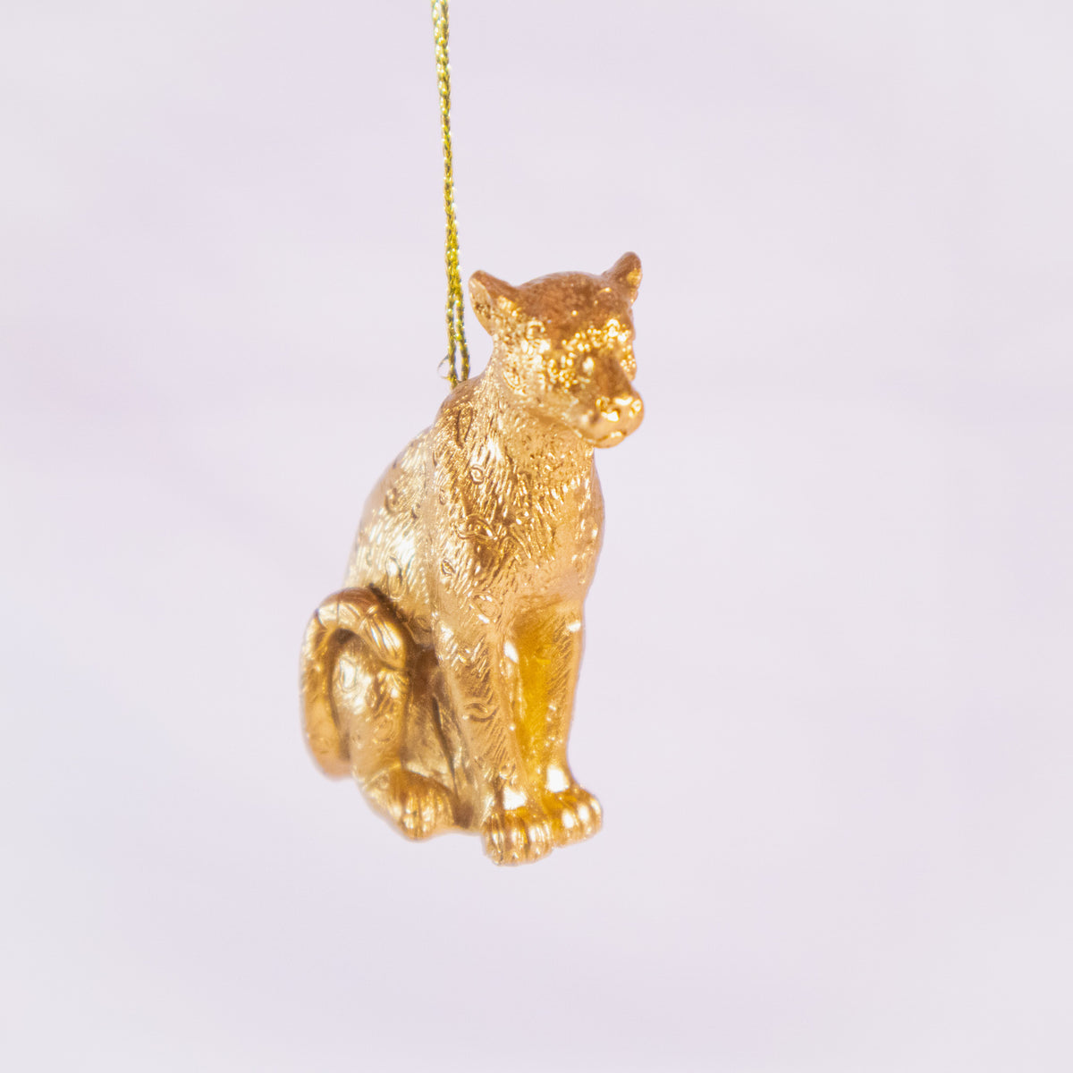 Gold Safari Animal Christmas Ornament