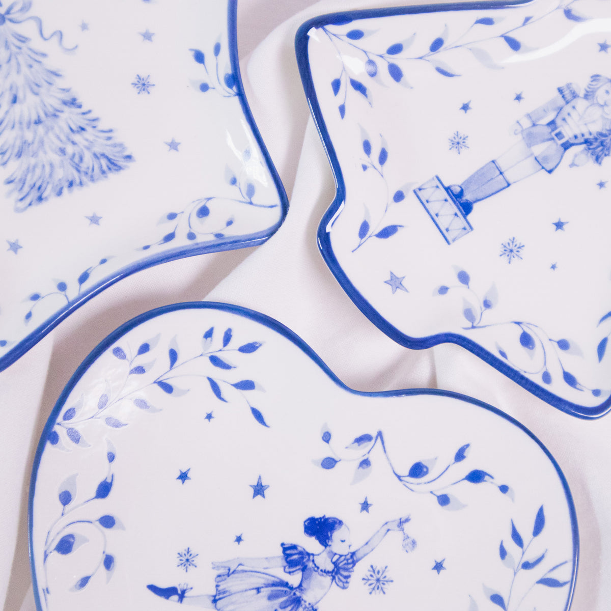 Blue and White Holiday Dish