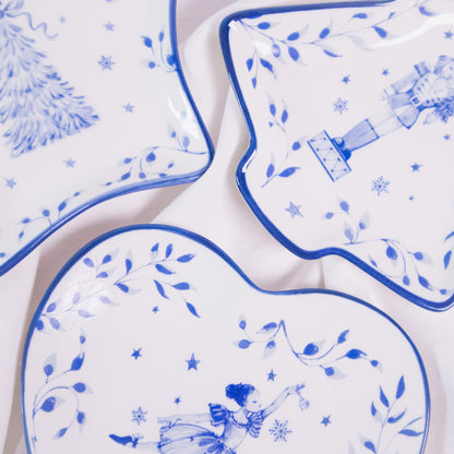 Blue and White Holiday Dish