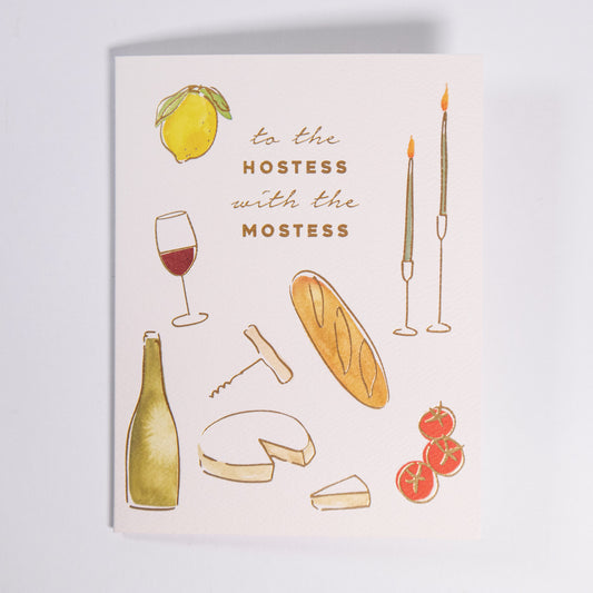 Hostess With The Mostess Greeting Card