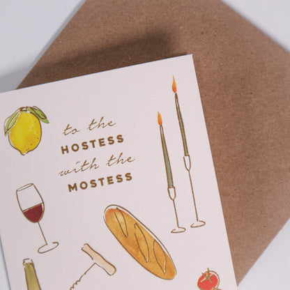 Hostess With The Mostess Greeting Card