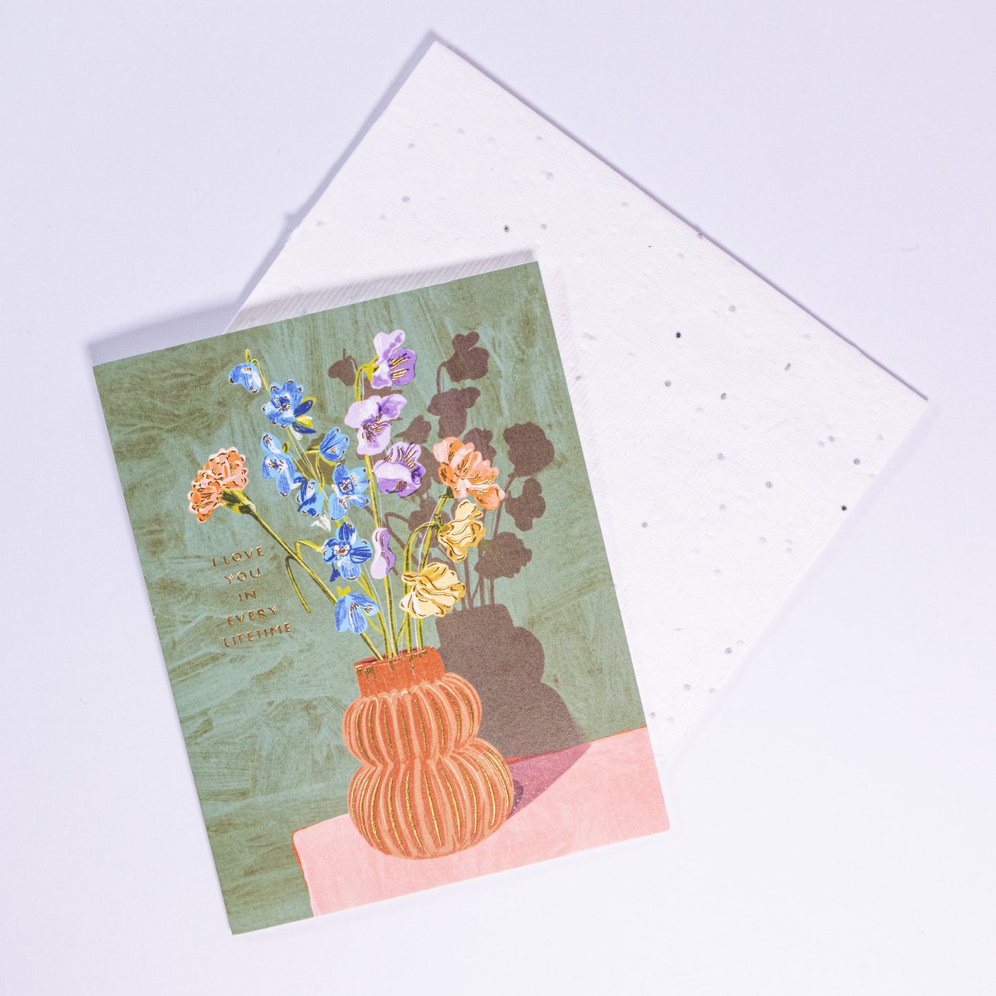 I Love You Flower Bouquet Greeting Card