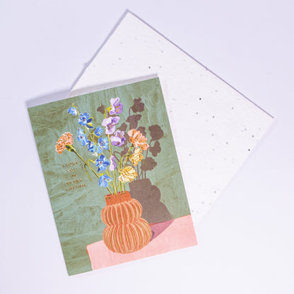 I Love You Flower Bouquet Greeting Card