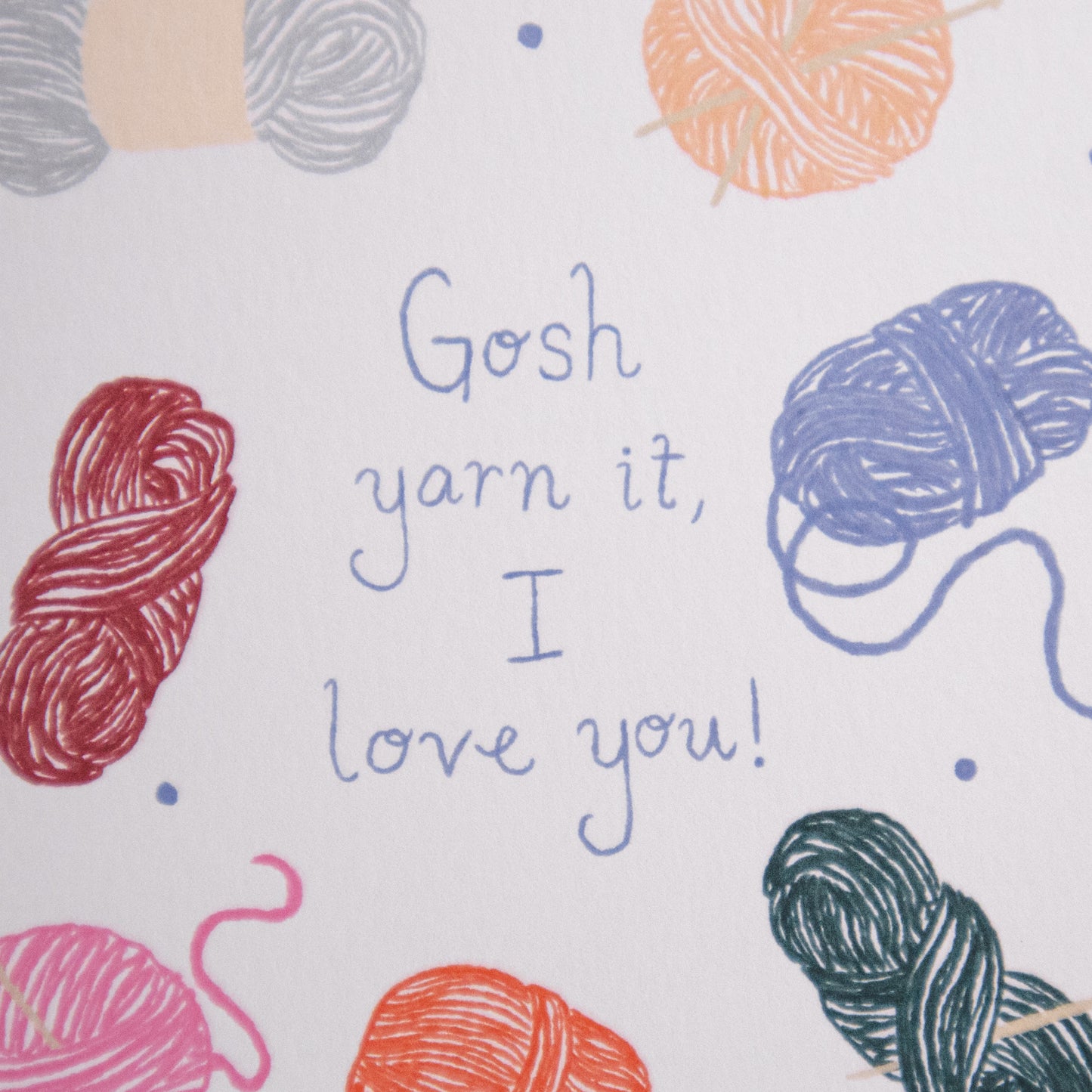 Yarn I Love You Greeting Card