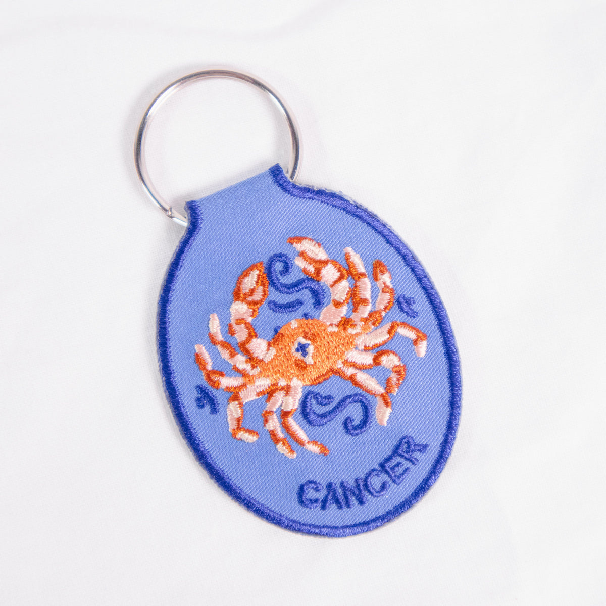 Zodiac Sign Embroidered Keychain