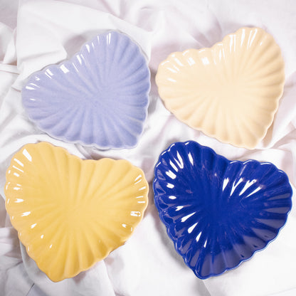 Fluted Heart Plate