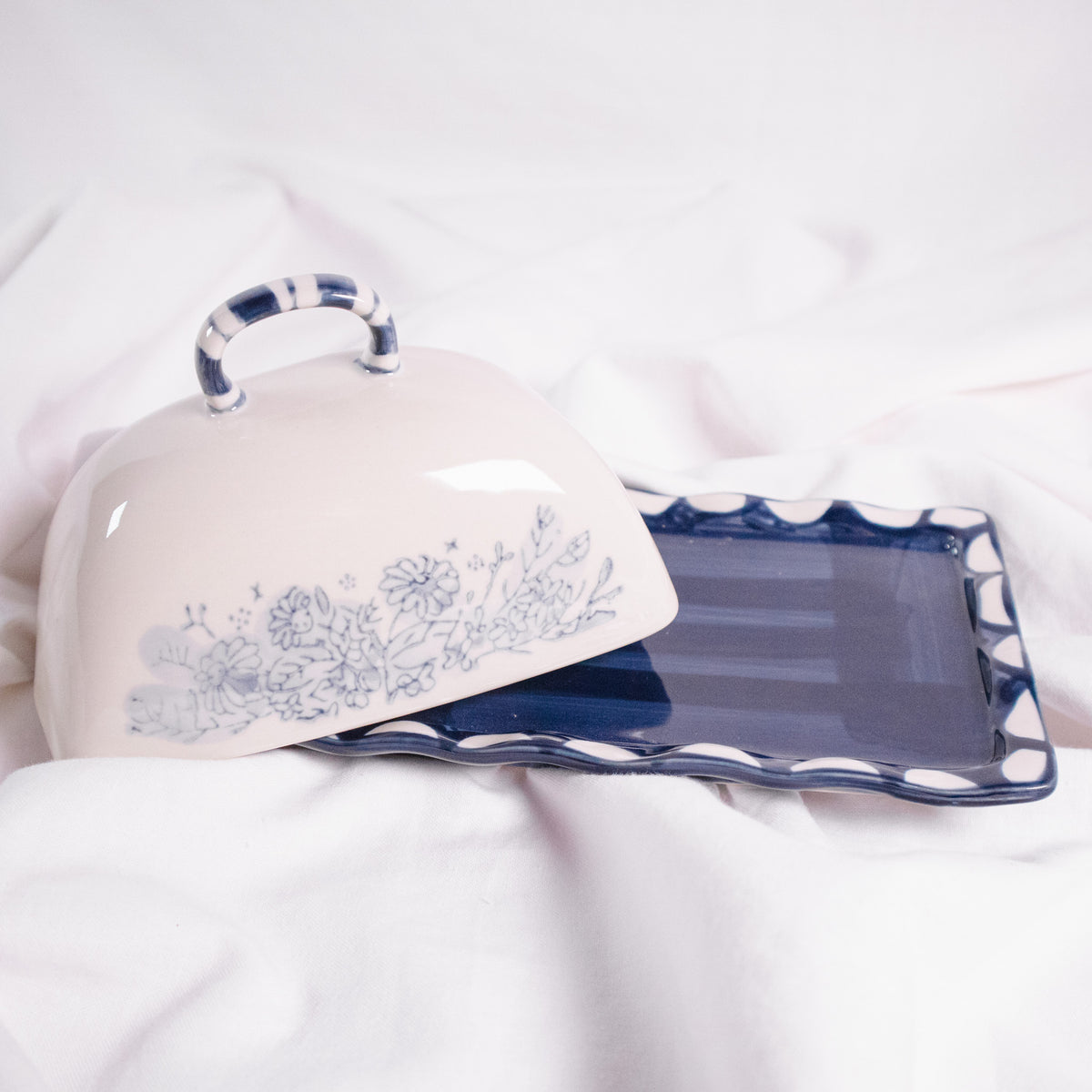 Floral Butter Dish