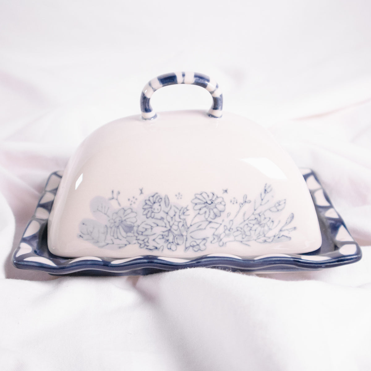 Floral Butter Dish
