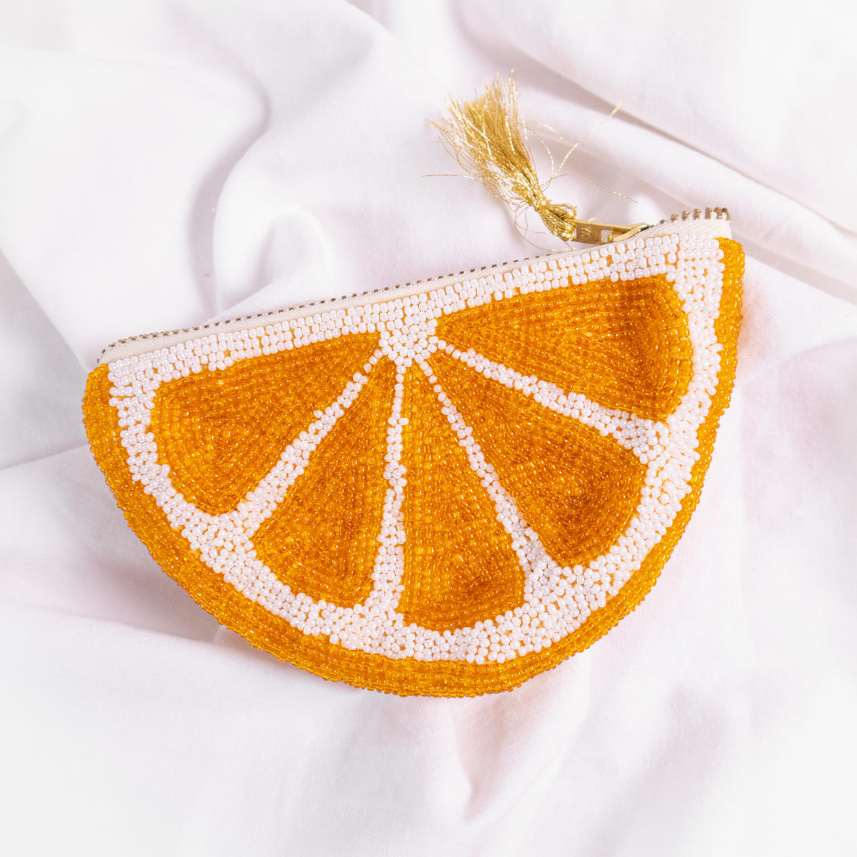 Beaded Fruit Pouch