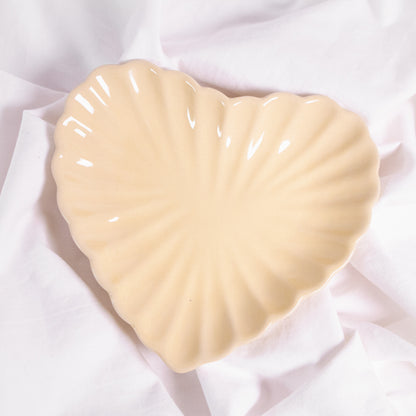 Fluted Heart Plate
