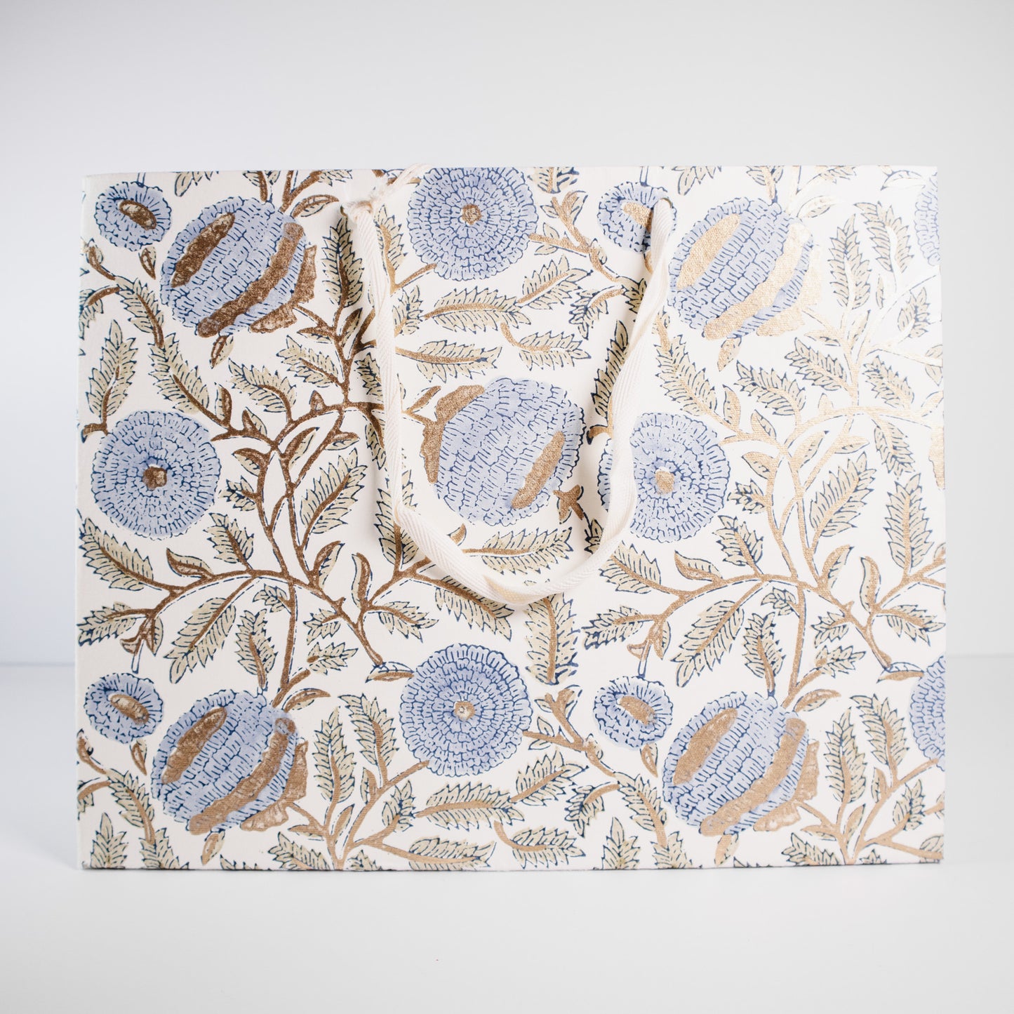 Large Blue Floral Gift Bag