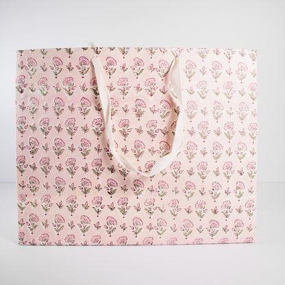 Large Blush Floral Gift Bag