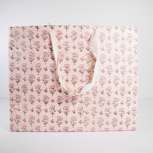 Large Blush Floral Gift Bag