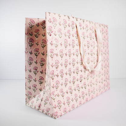 Large Blush Floral Gift Bag
