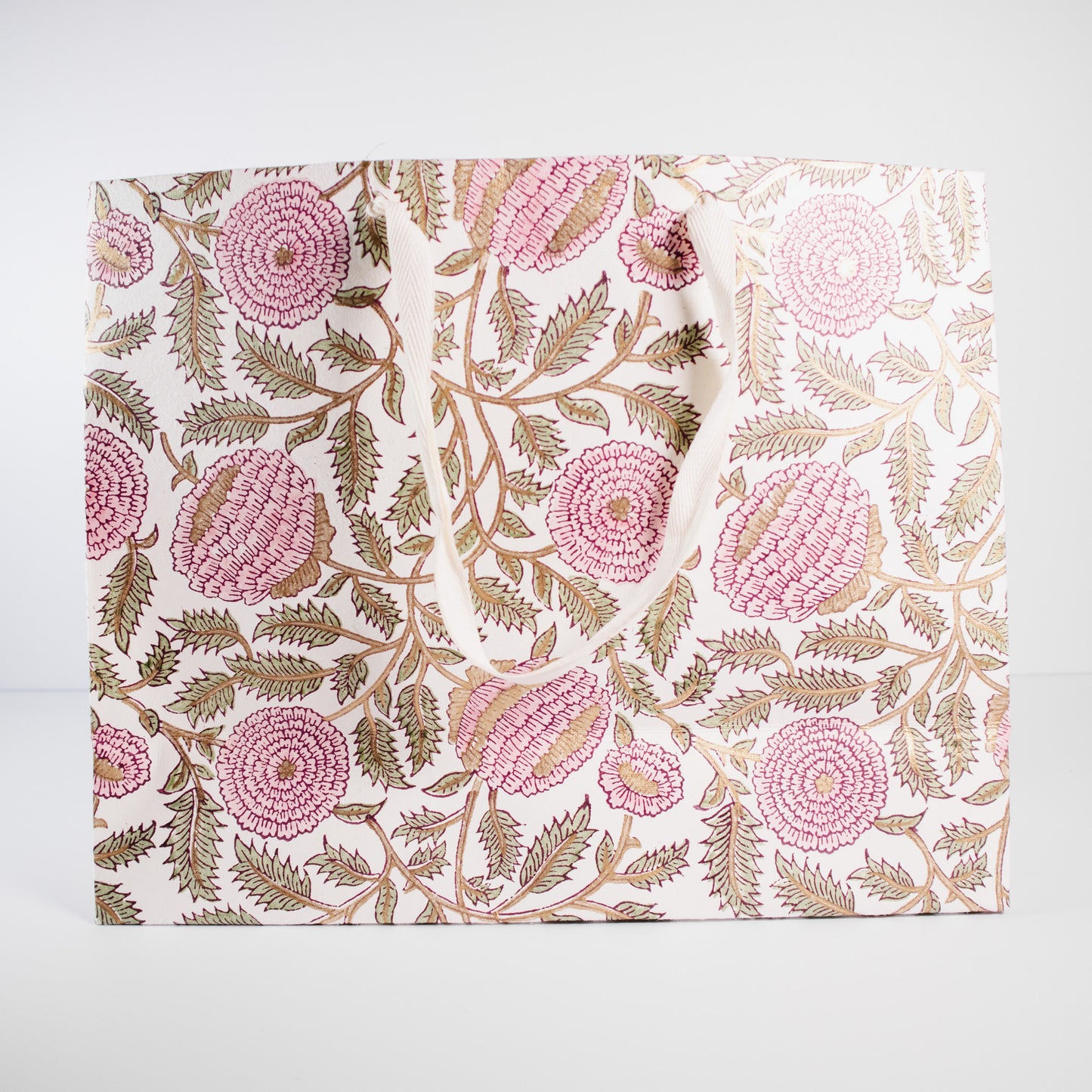 Large Blush Floral Gift Bag