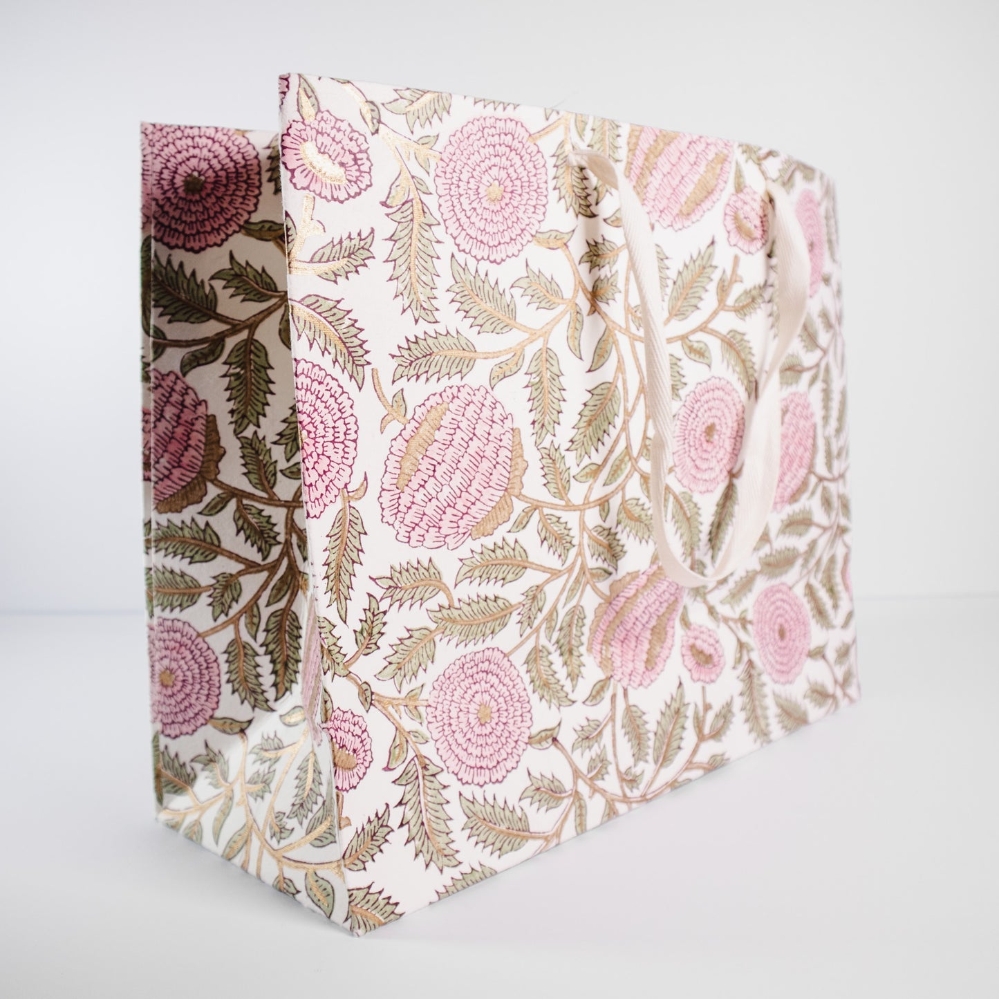 Large Blush Floral Gift Bag