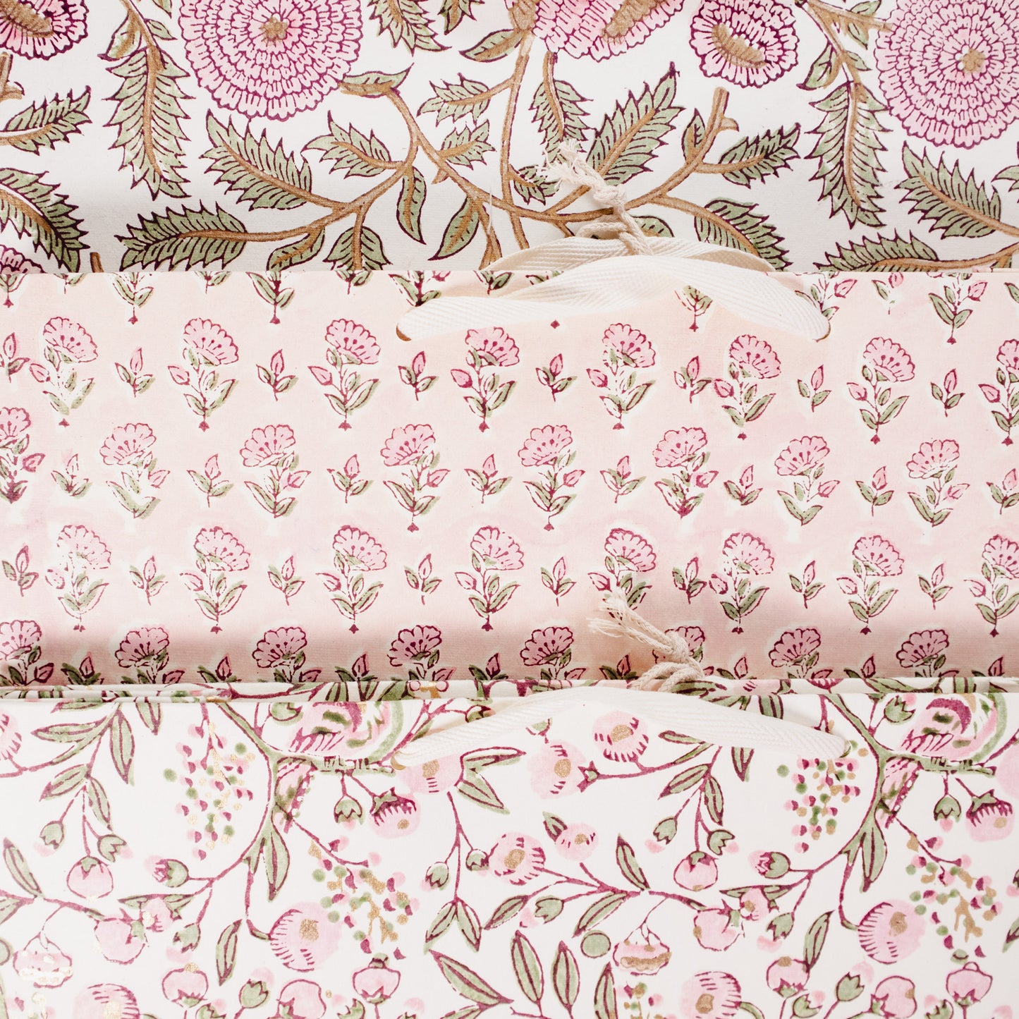 Large Blush Floral Gift Bag