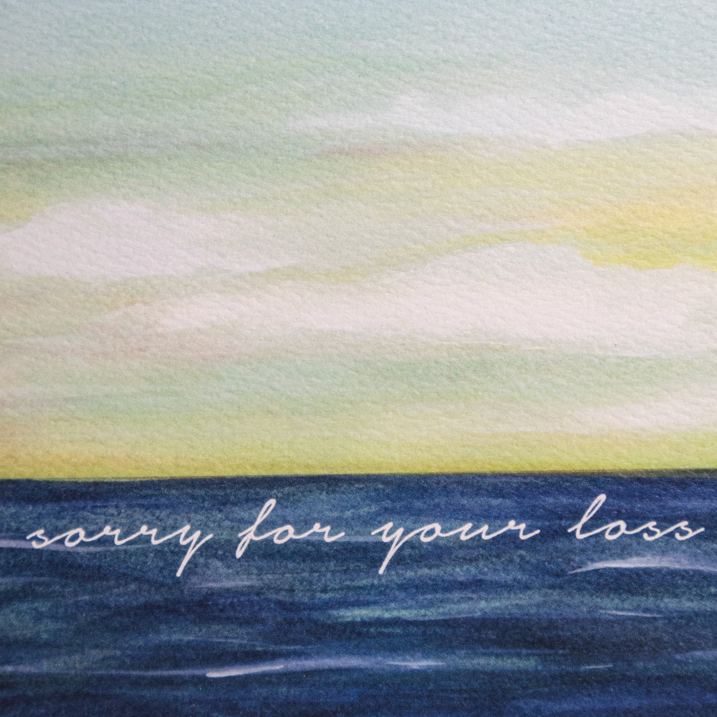 Sorry For Your Loss Ocean Greeting Card