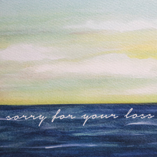 Sorry For Your Loss Ocean Greeting Card