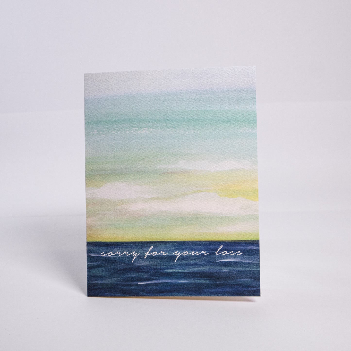 Sorry For Your Loss Ocean Greeting Card