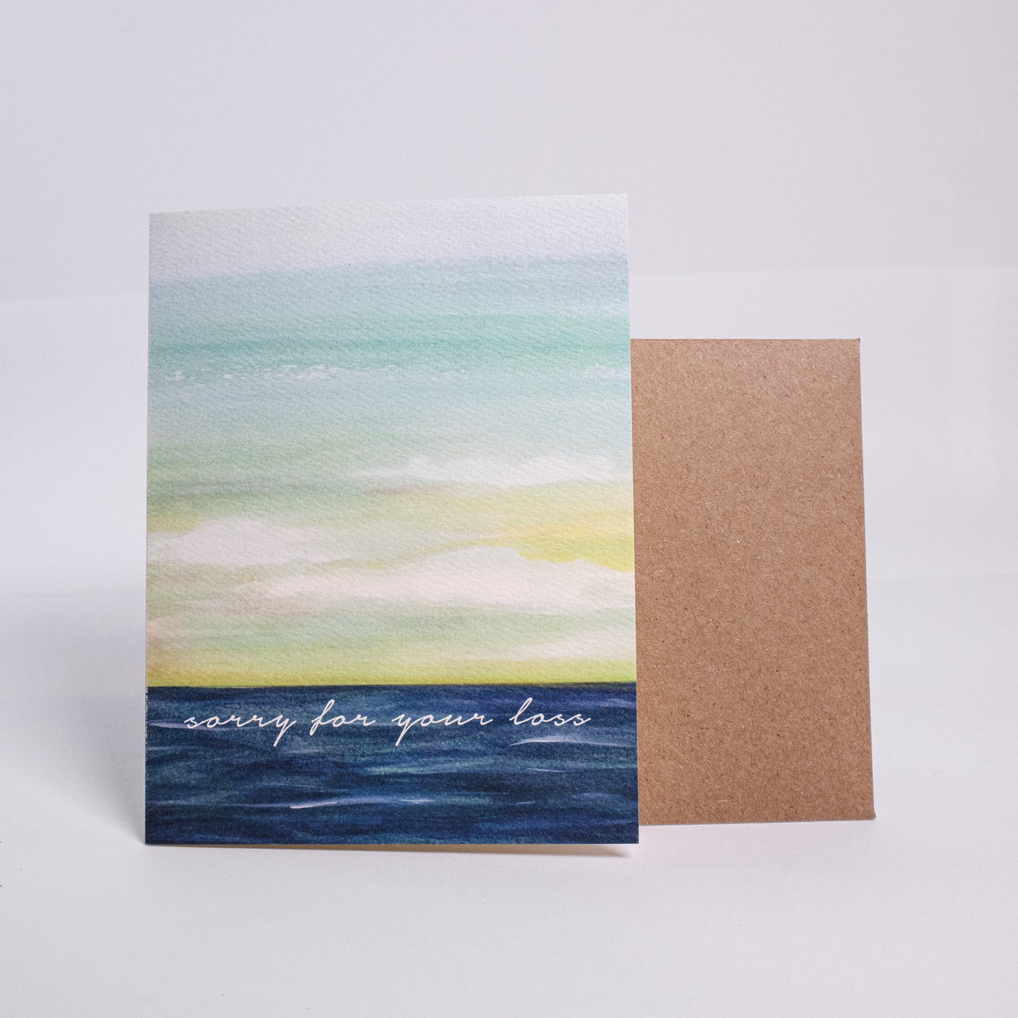 Sorry For Your Loss Ocean Greeting Card