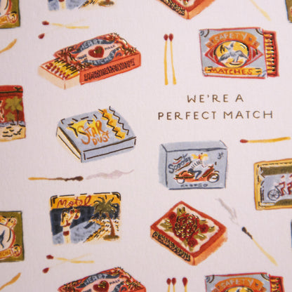 Perfect Match Anniversary Greeting Card