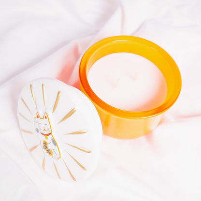 Lucky Cat Candle