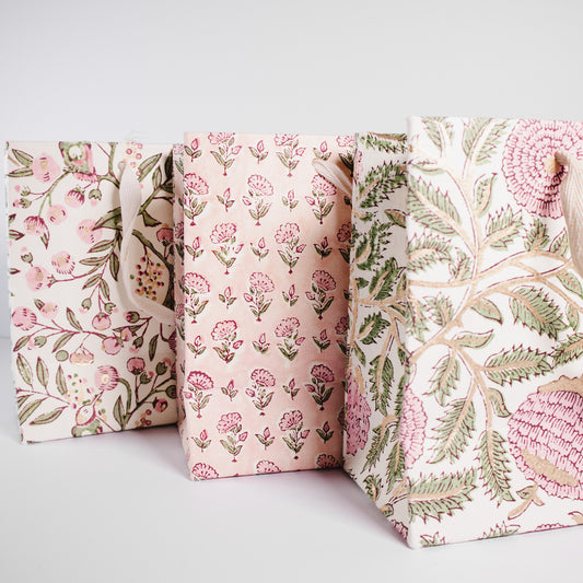 Medium Blush Floral Gift Bag