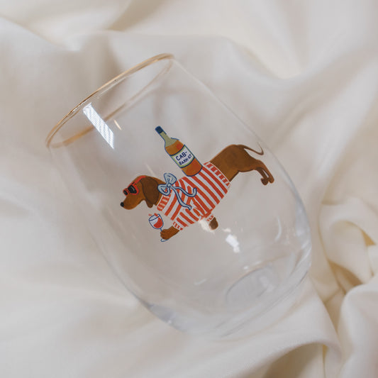 Dachshund Wine Glass