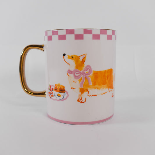Breakfast Corgi Oversized Mug