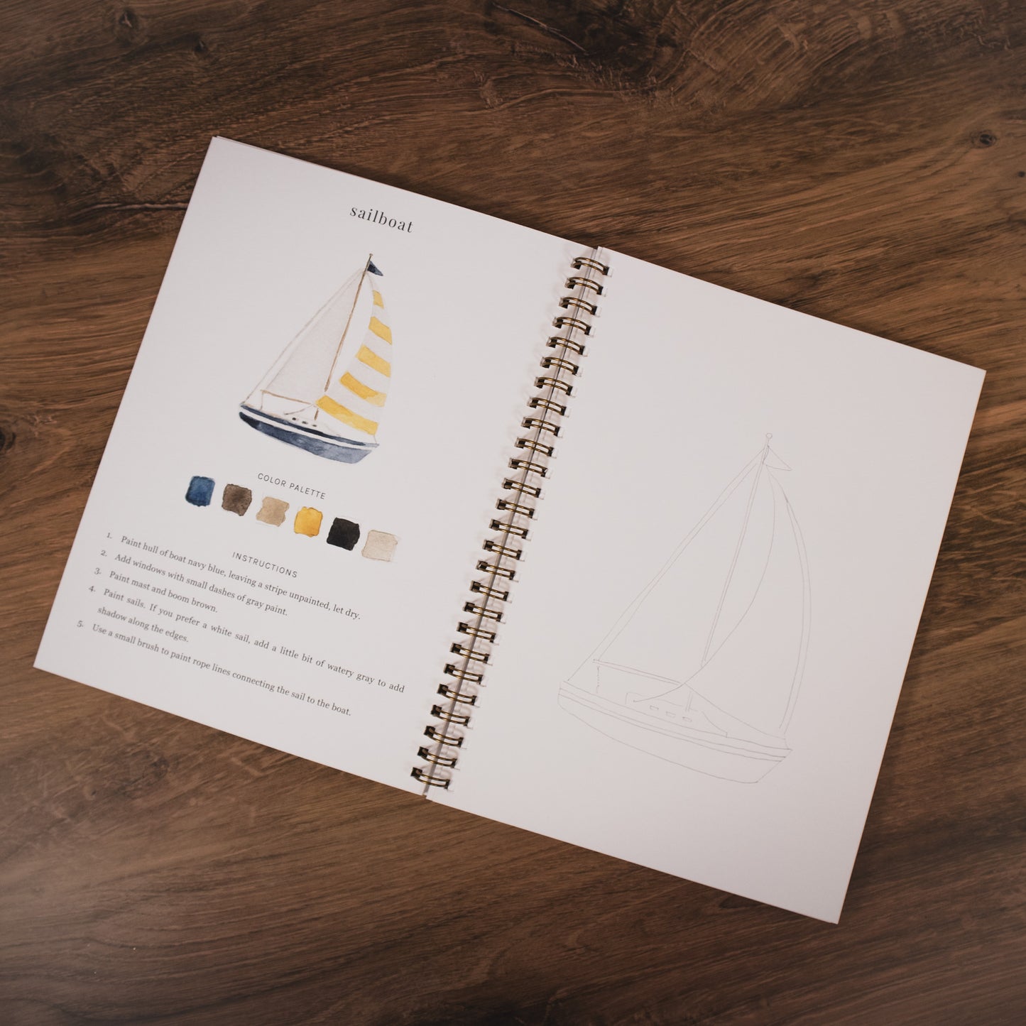 Seaside Watercolor Workbook